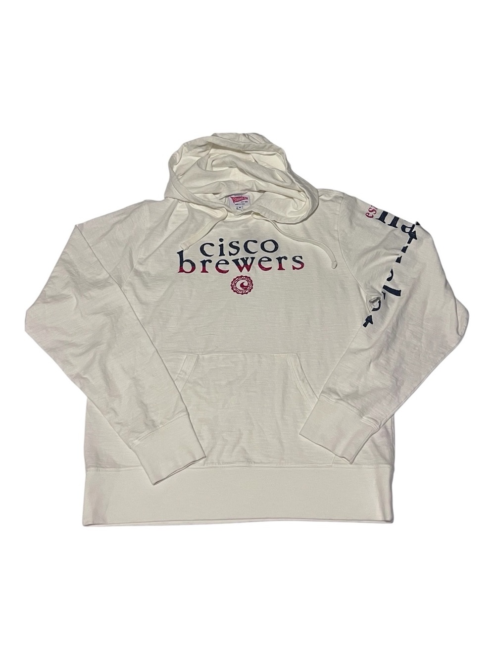 Cisco Brewers Nantucket Lightweight hooded pullover Unisex size medium NWT
